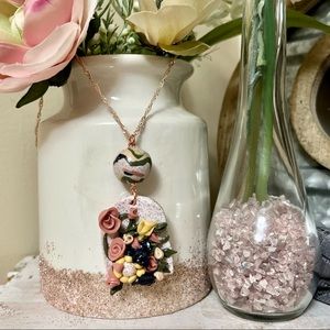 Custom made floral necklace